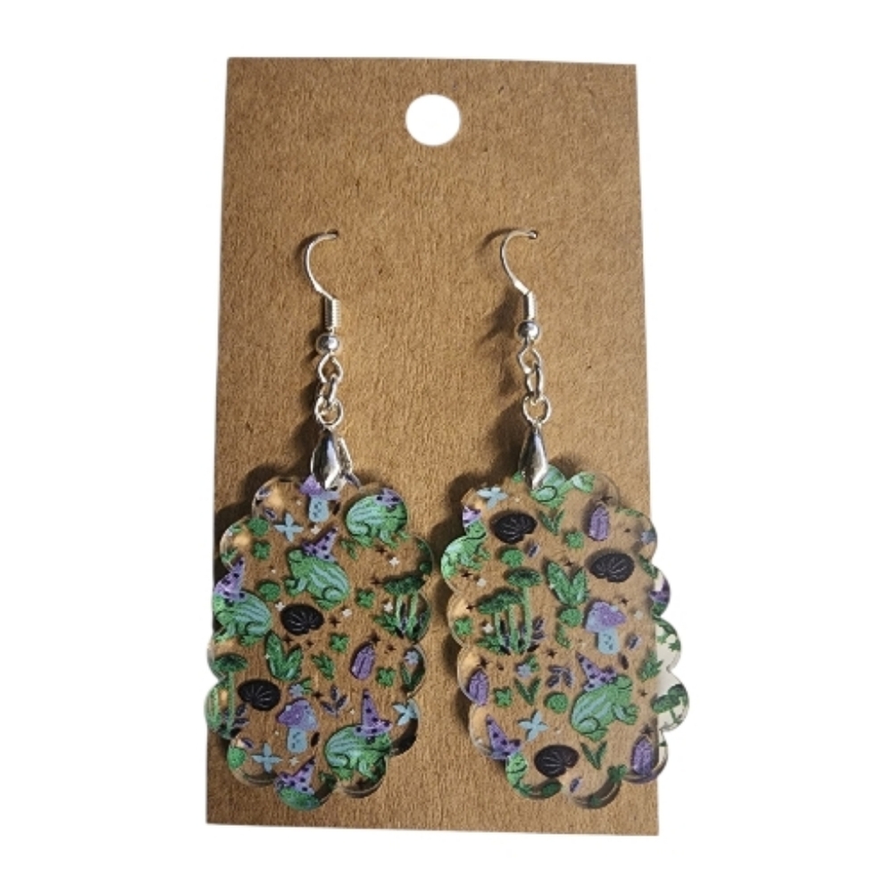 Forest Friends Acrylic Drop Earrings